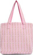 Madden Girl Floral Quilted Tote Bag with Pouch