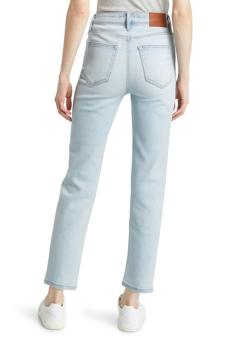 Clean Classic Straight Leg Jeans, Alternate, color, MED WASH