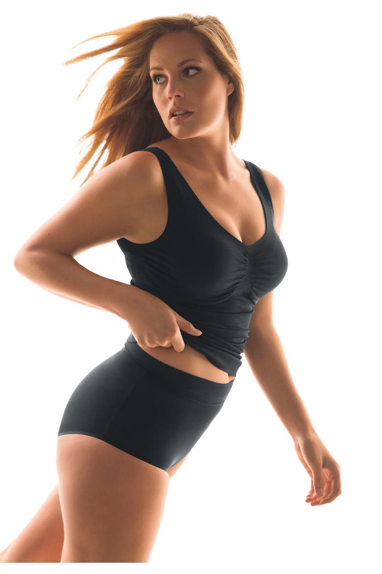 Instant Shaper Medium Control Seamless Shaping Cami, Main, color, BLACK