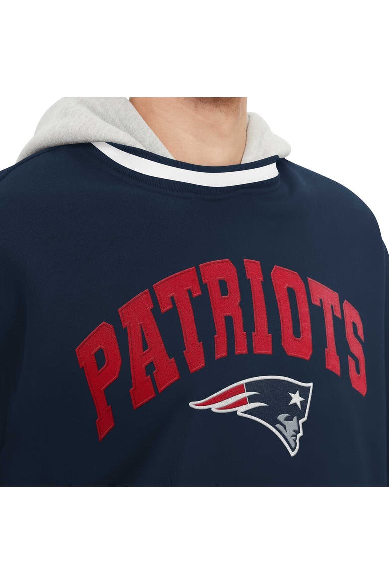 Men's Tommy Hilfiger Navy New England Patriots Ivan Fashion Pullover Hoodie, Alternate, color, Navy