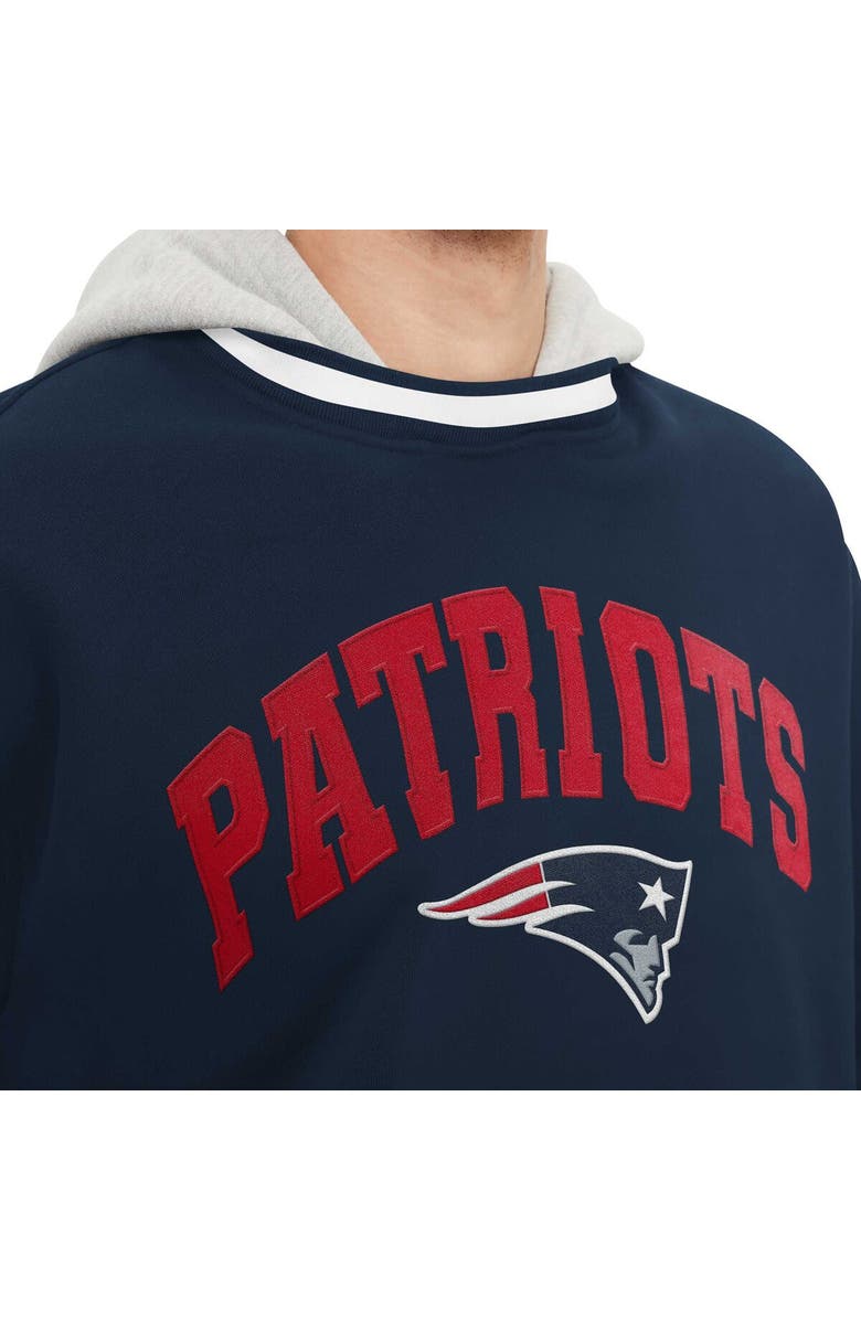 Tommy Hilfiger Men's Tommy Hilfiger Navy New England Patriots Ivan Fashion Pullover Hoodie, Alternate, color, Navy