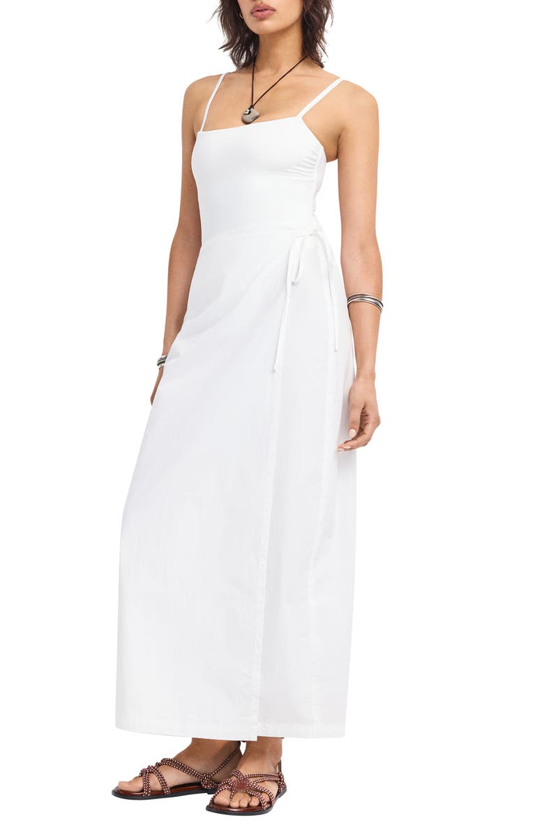 Vitamin A<sup>®</sup> Willa Organic Linen Cover-Up Wrap Skirt, Alternate, color, White