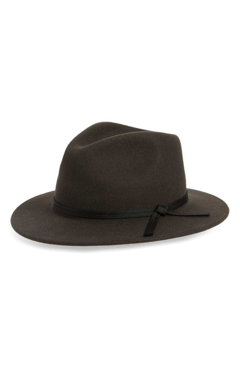 Brixton Messer Casual Wool Fedora, Main, color,