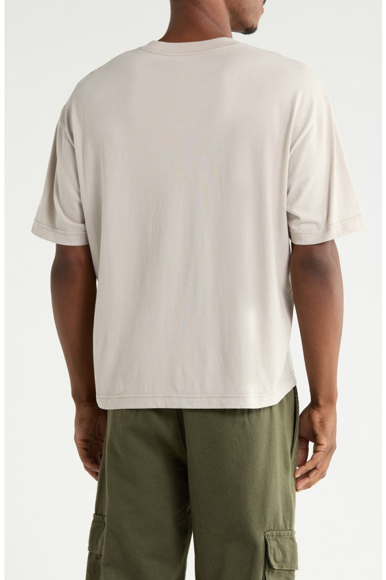 Boxy Short Sleeve Pocket T-Shirt, Alternate, color, GREY OWL