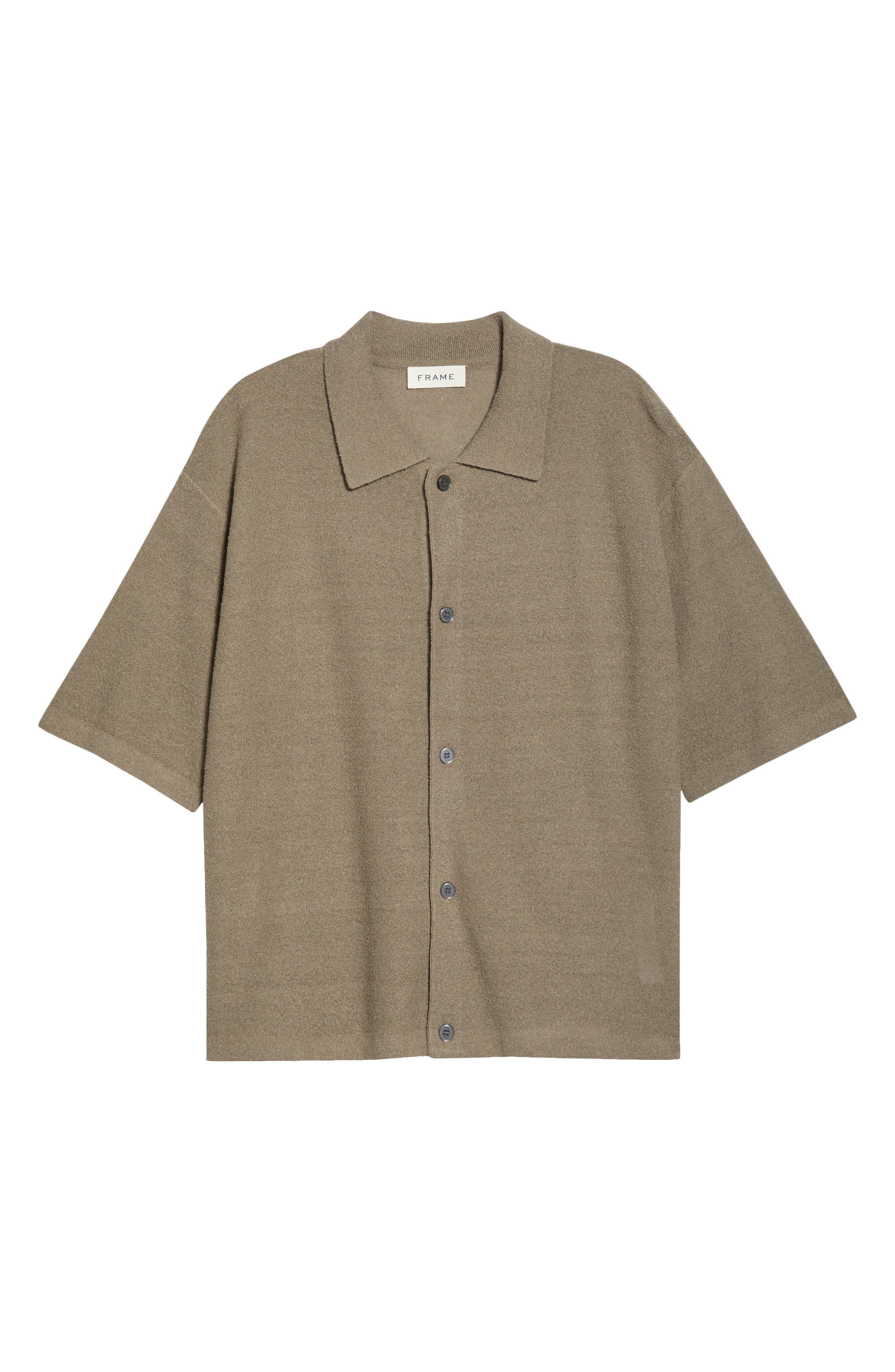 Linen & Silk Blend Button-Up Shirt (Men) | Nordstrom