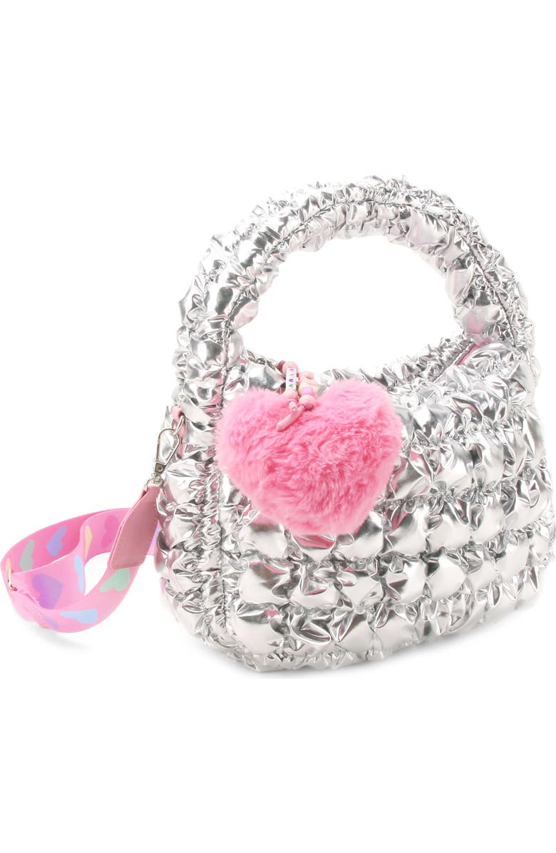 OMG Accessories Kids' Metallic Scrunch Crossbody Bag, Alternate, color,