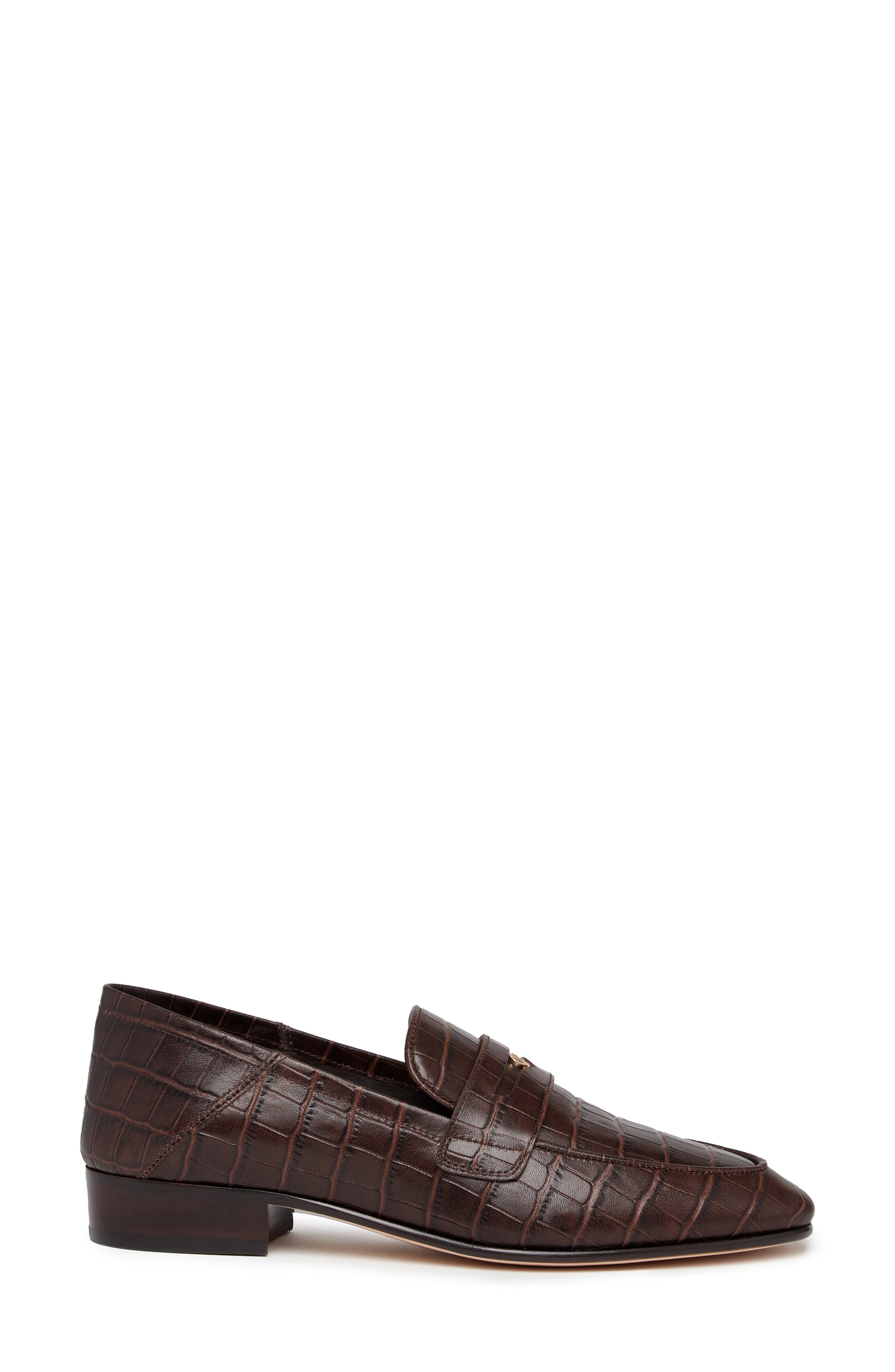 PAIGE Macall Penny Loafer, Alternate, color, Chocolate