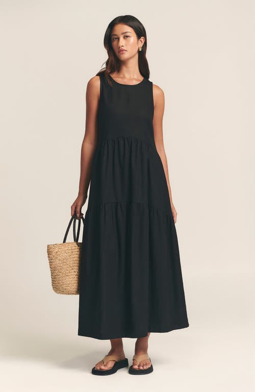 St Mrlo Remi Tiered Dress In Black