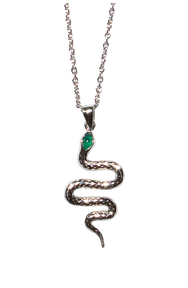 seree Year of the Snake I Limited edition pendant necklace, Main, color, Silver