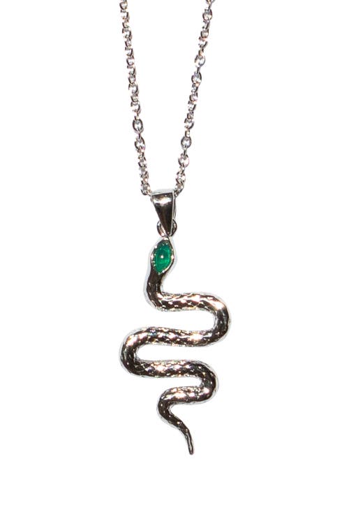 Seree Year Of The Snake I Limited Edition Pendant Necklace In Silver