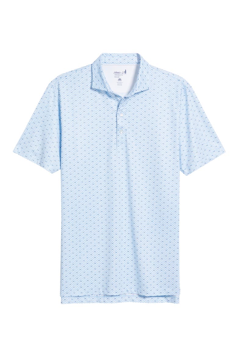 NC Time Abstract Print PREP-FORMANCE Polo, Alternate, color, MALIBLU