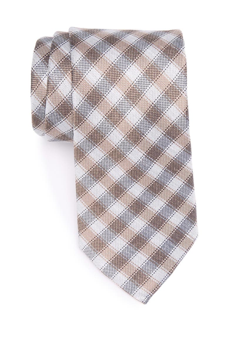 MICHAEL Michael Kors Check Print Tie, Main, color, 