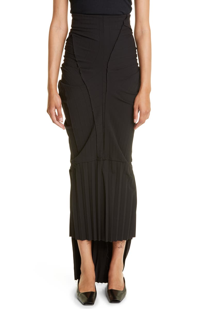 Talia Byre Patched Raw Seam Pencil Skirt, Main, color,