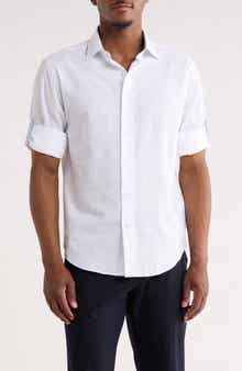 Trim Fit Cotton Seersucker Dress Shirt