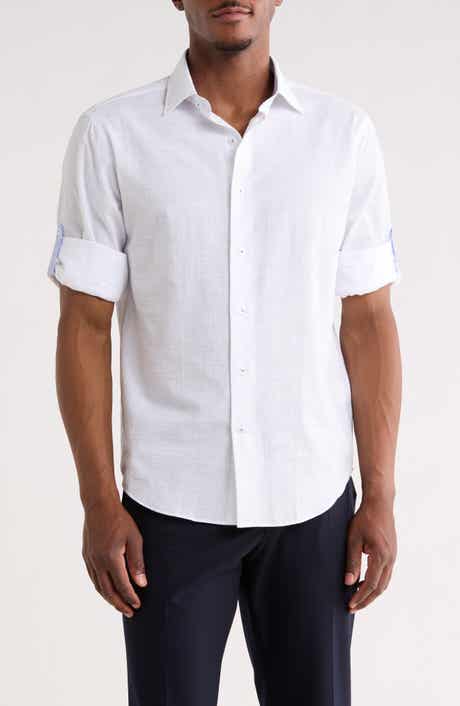 Trim Fit Cotton Seersucker Dress Shirt
