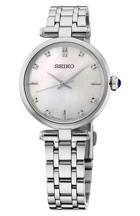 Diamond Mother-of-Pearl Bracelet Watch