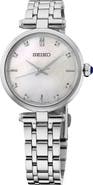 SEIKO WATCHES Diamond Mother-of-Pearl Bracelet Watch