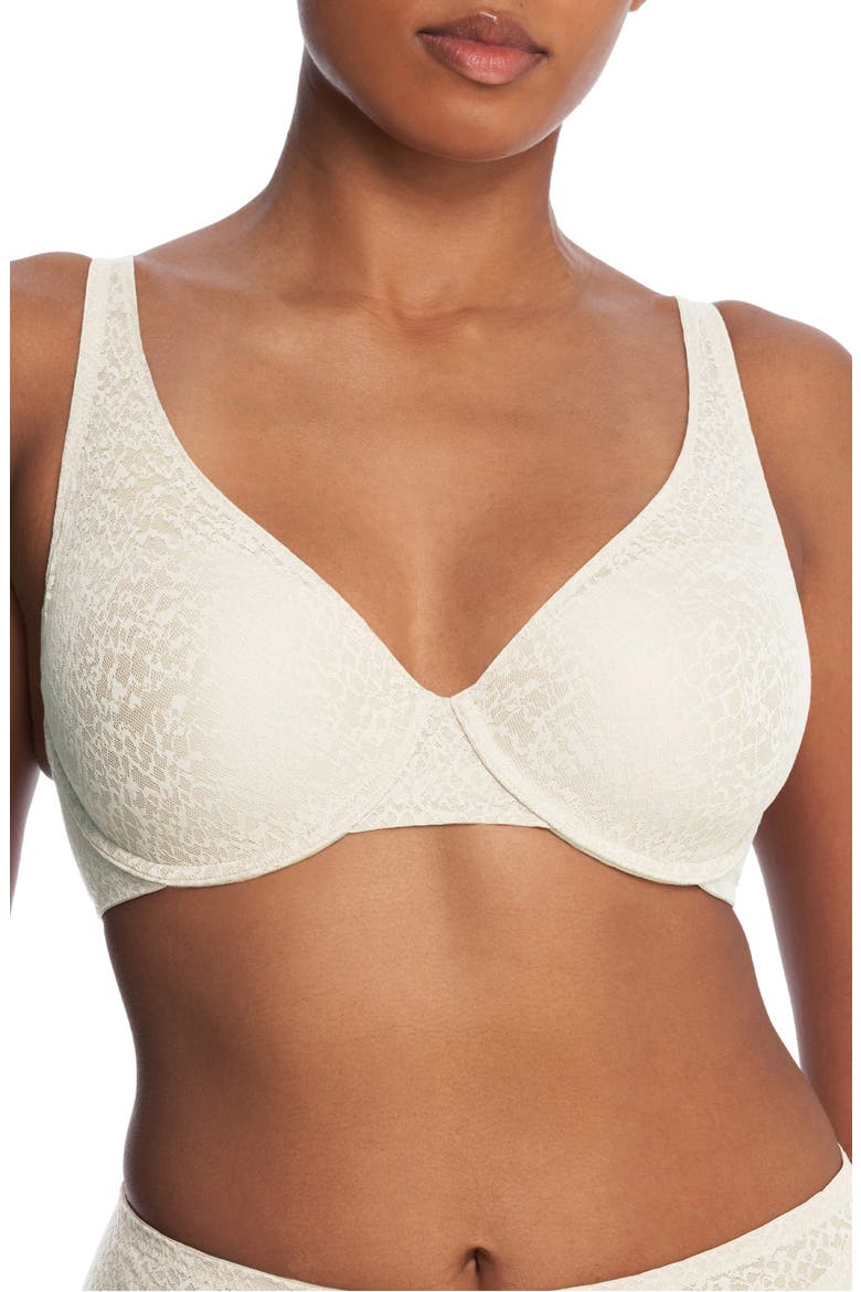 Pretty Smooth Full Fit Smoothing T-Shirt Bra, Main, color, WARM WHITE