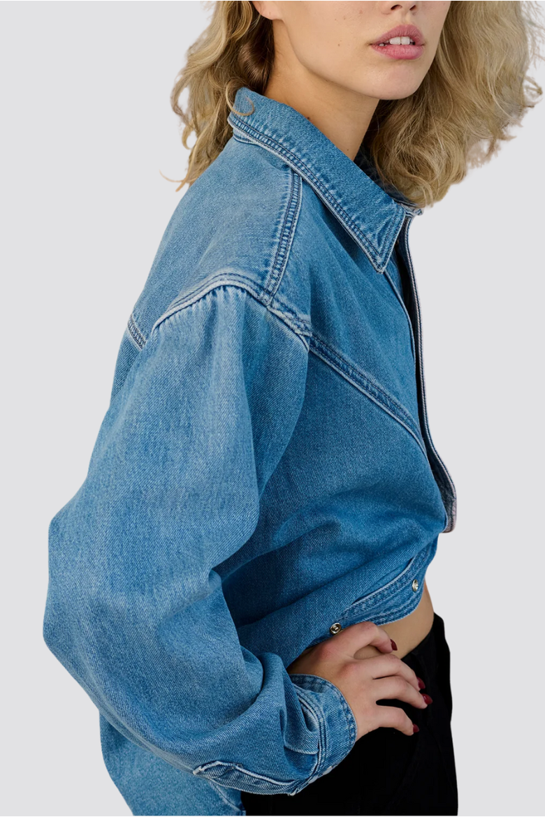 Usher Denim Shirt, Alternate, color, Main St.