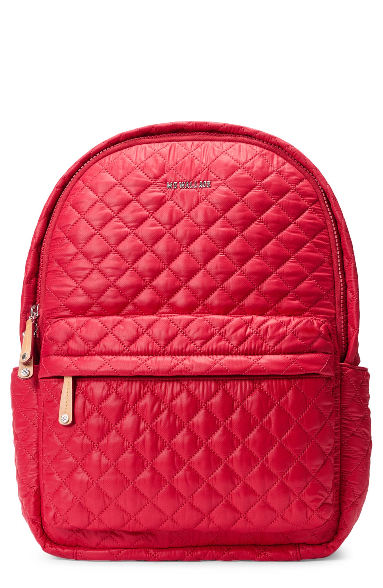 MZ Wallace Metro Deluxe Quilted Nylon Backpack, Main, color, Apple