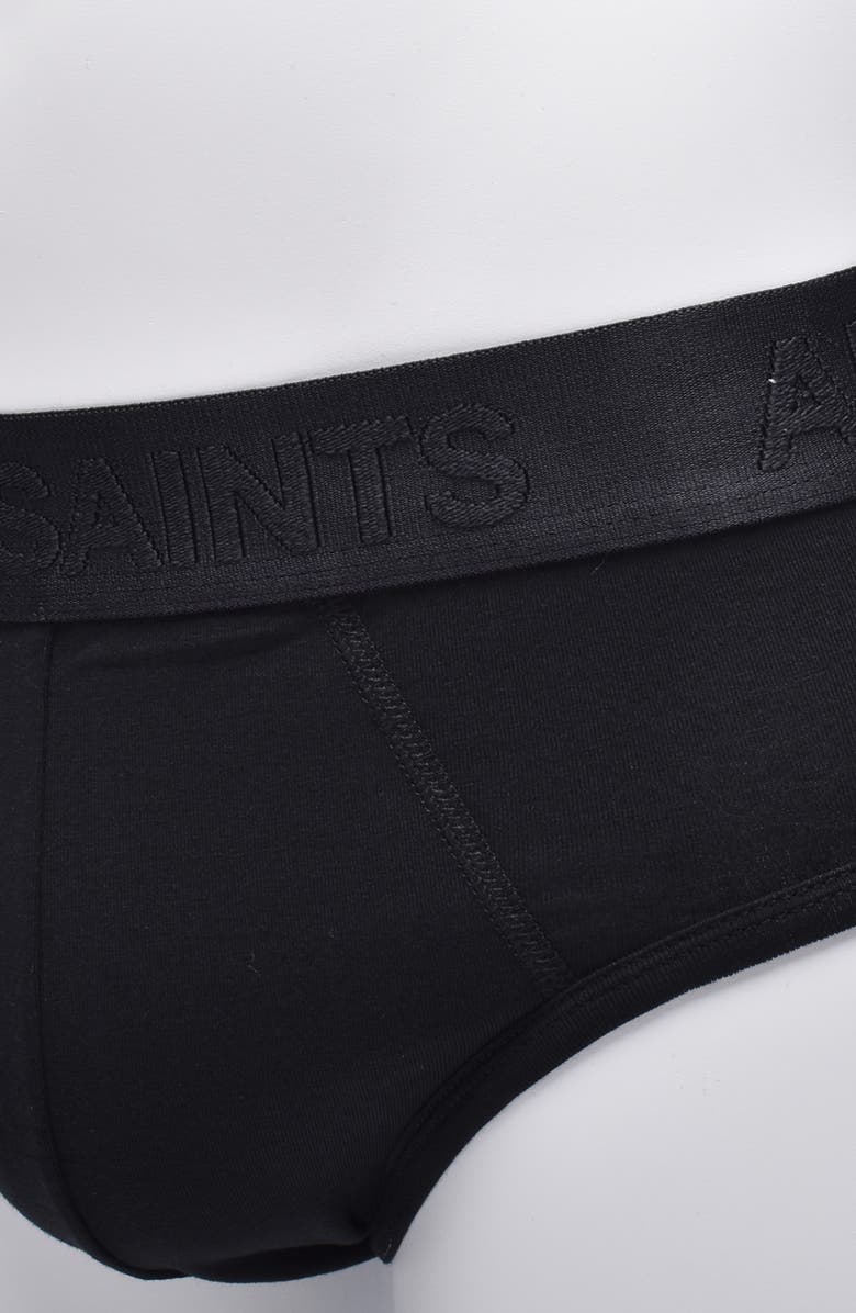 AllSaints 3-Pack Contour Pouch Briefs, Alternate, color, Black Multi