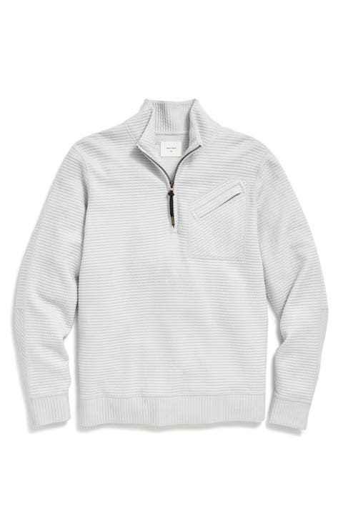 Quilted Half Zip Pullover