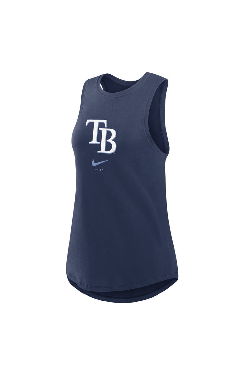 Nike Women's Nike Navy Tampa Bay Rays Legacy Icon High Neck Fashion Tank Top, Alternate, color, 