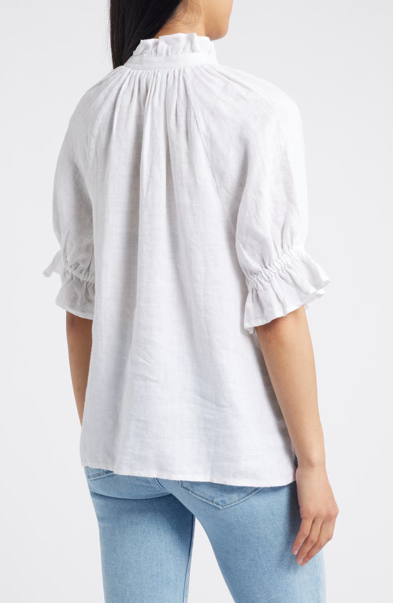 Tommy Bahama Coastalina Embellished Linen Popover Top, Alternate, color, 