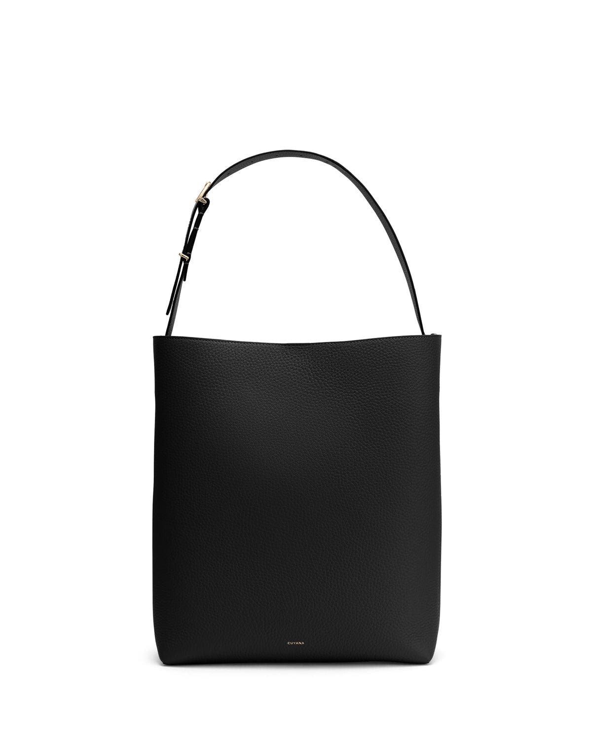 Cuyana Oversized Linea Bag, Main, color, Black