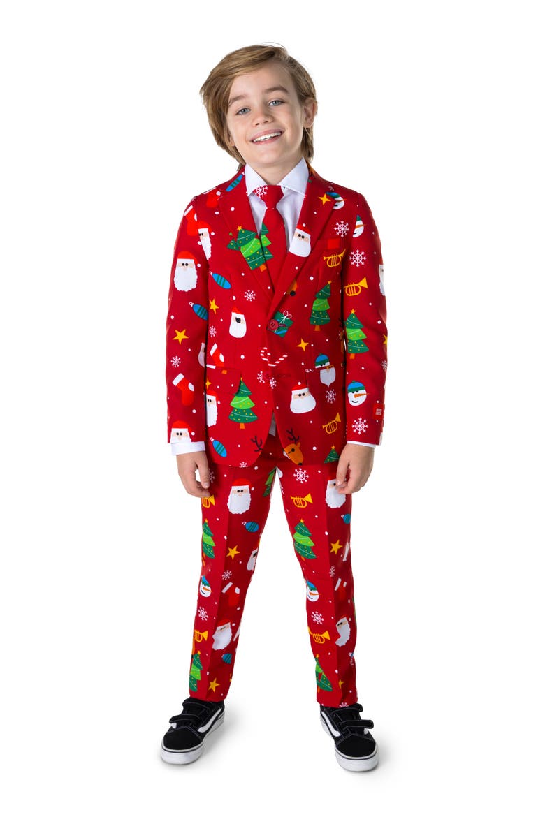 Kids' Festivity Suit, Main, color, RED