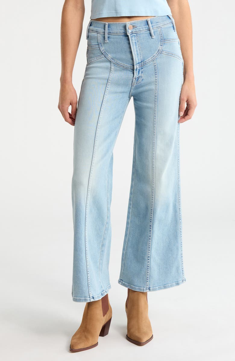 MOTHER The Sunny Hustler Flood Flare Jeans, Main, color, Beaming