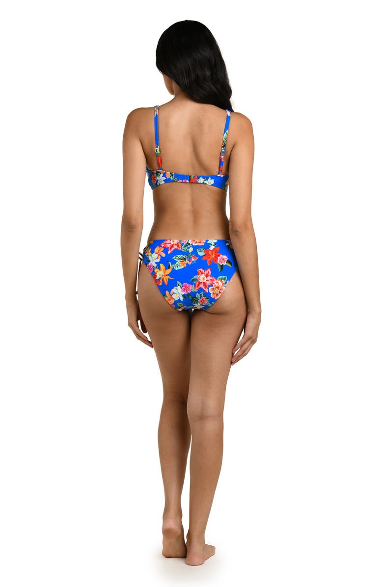 La Blanca Modern O-Ring Bikini Top, Alternate, color, Blue Multi
