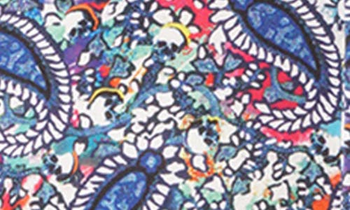 Robert Graham Padova Short Sleeve Stretch Button-up Shirt In Blue Multi