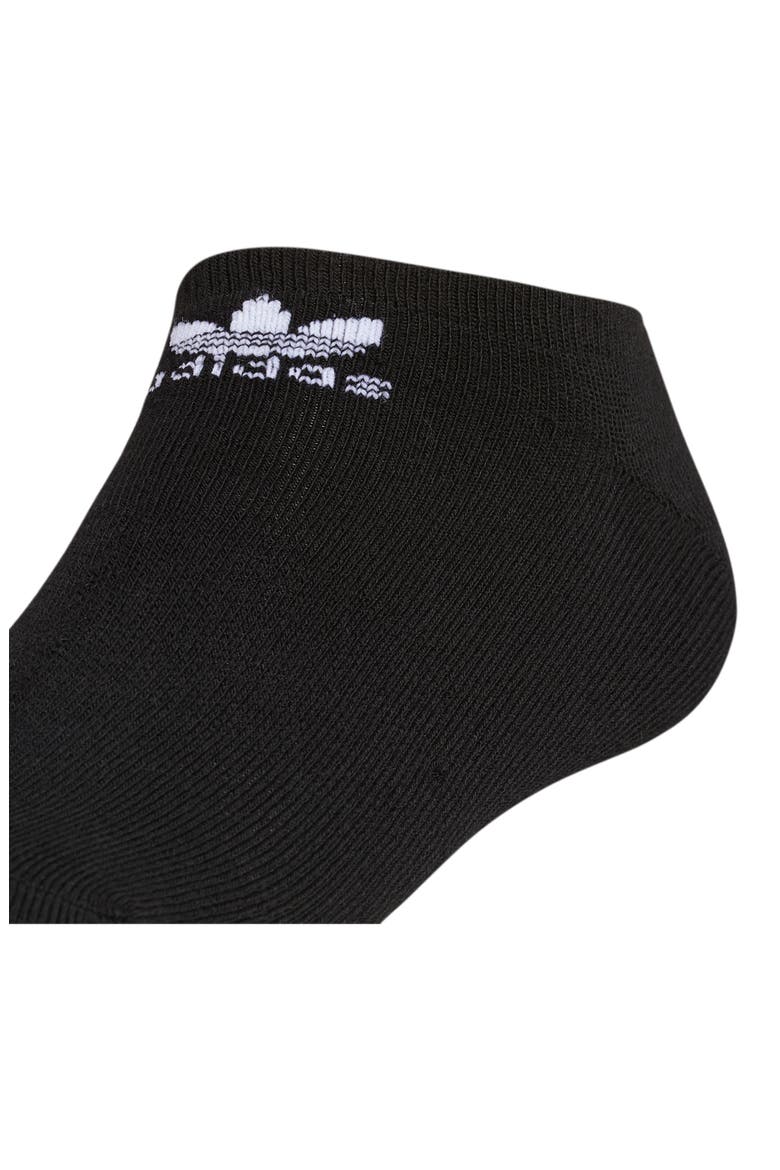 Trefoil 6-Pack No-Show Socks, Alternate, color, BLACK