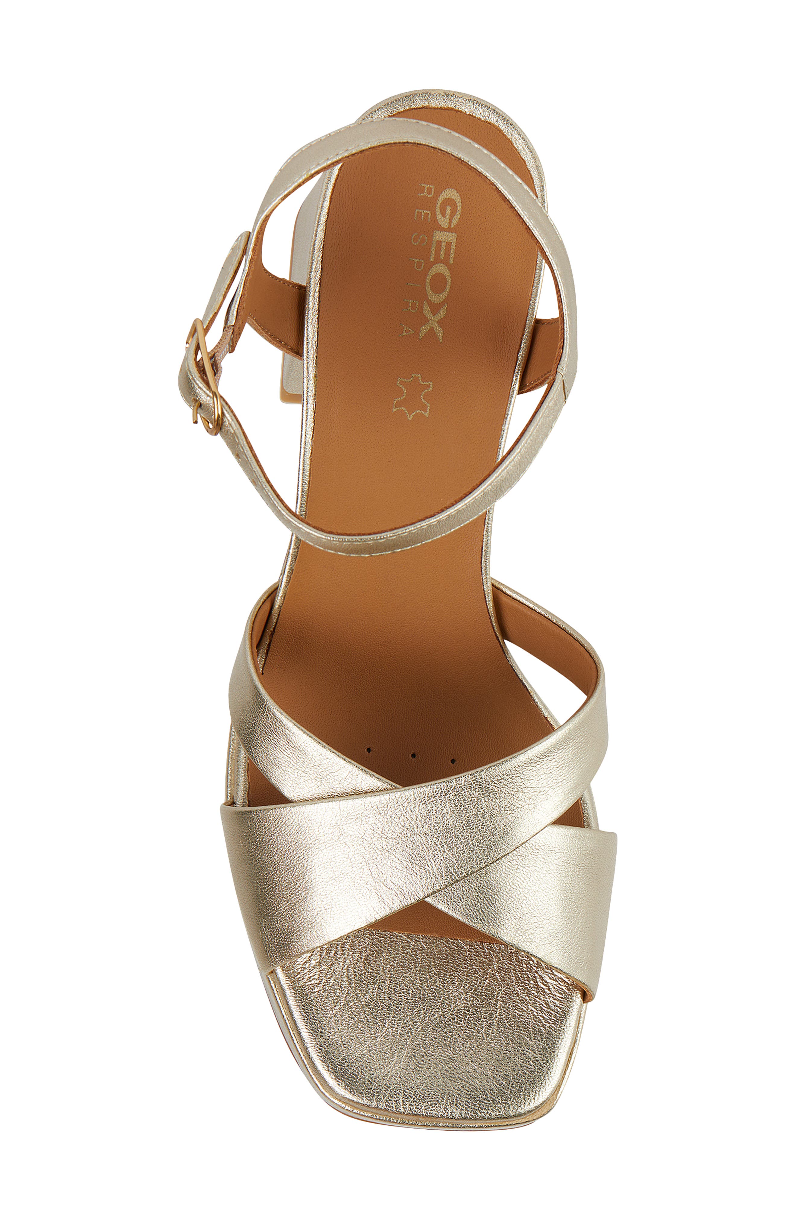 Geox Soledea Water Resistant Block Heel Sandal, Alternate, color, 