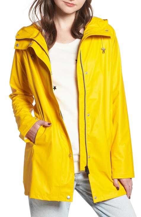 Ladies yellow rain coat best sale