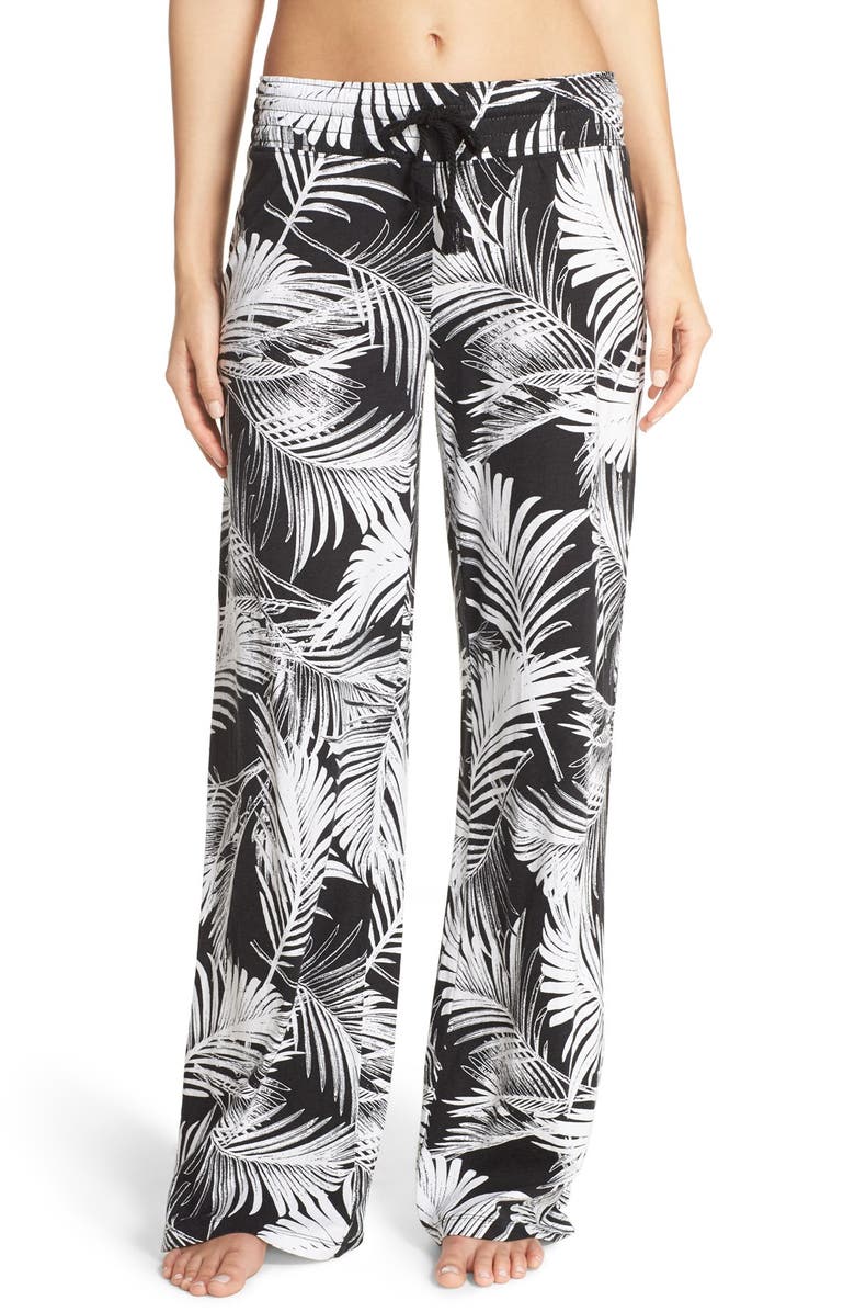 PJ Salvage Palm Print Pajama Pants, Main, color, 