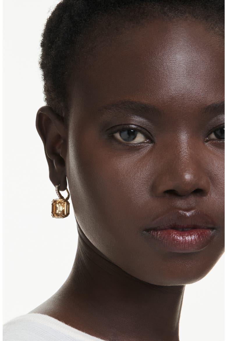 Millenia Square Drop Earrings, Alternate, color, GOLD/ MULTI