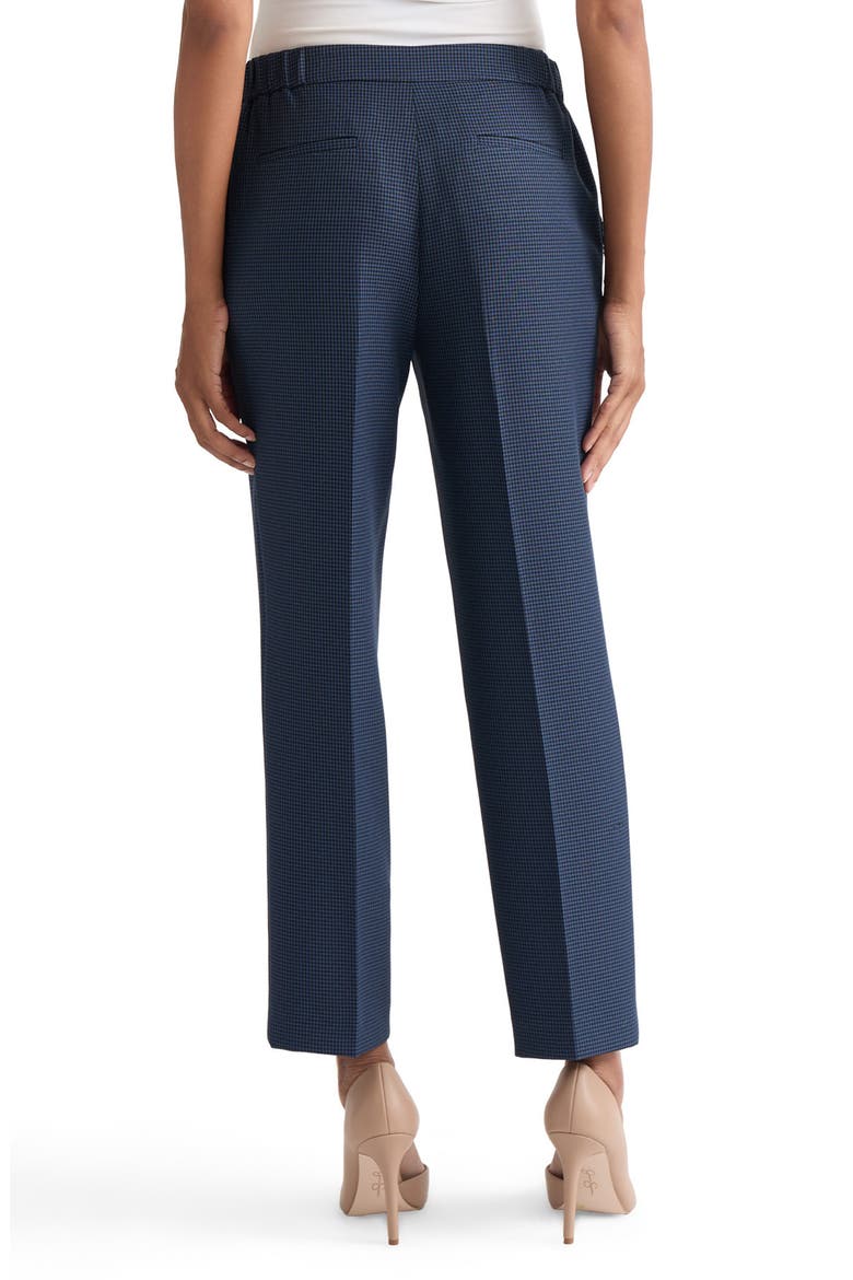 Lily Mini Check Tapered Pants, Alternate, color, BLUE NIGHT/ BLACK