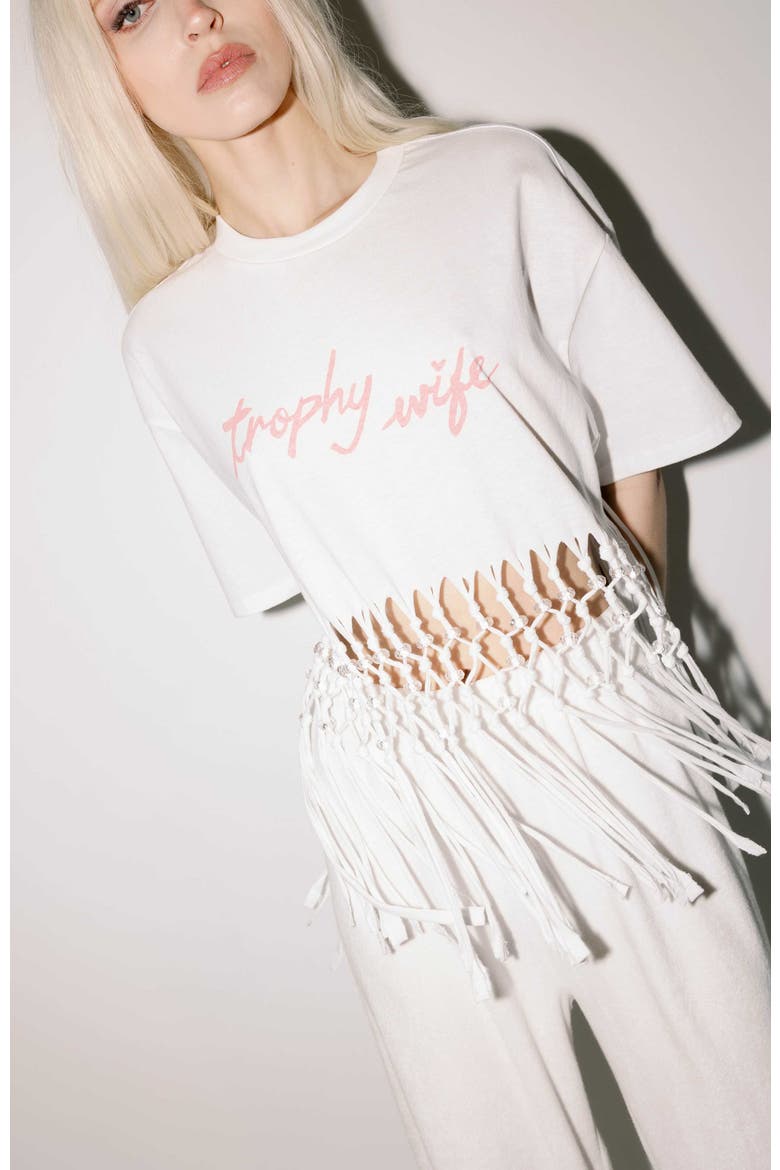 Trophy Wife Beach Tee, Alternate, color, White