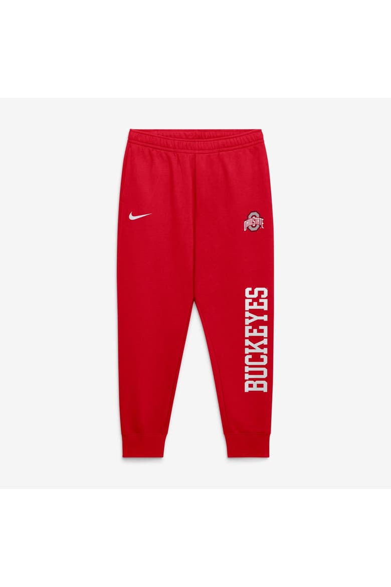 Men's Nike  Scarlet Ohio State Buckeyes Primetime Club Fleece Joggers, Main, color, Scarlet