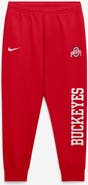Nike Men's Nike Scarlet Ohio State Buckeyes Primetime Club Fleece Joggers