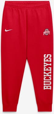 Nike Men's Nike Scarlet Ohio State Buckeyes Primetime Club Fleece Joggers