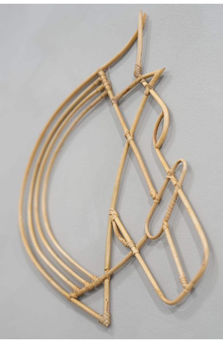 Wicker Village Rattan Horse, Alternate, color, Natural