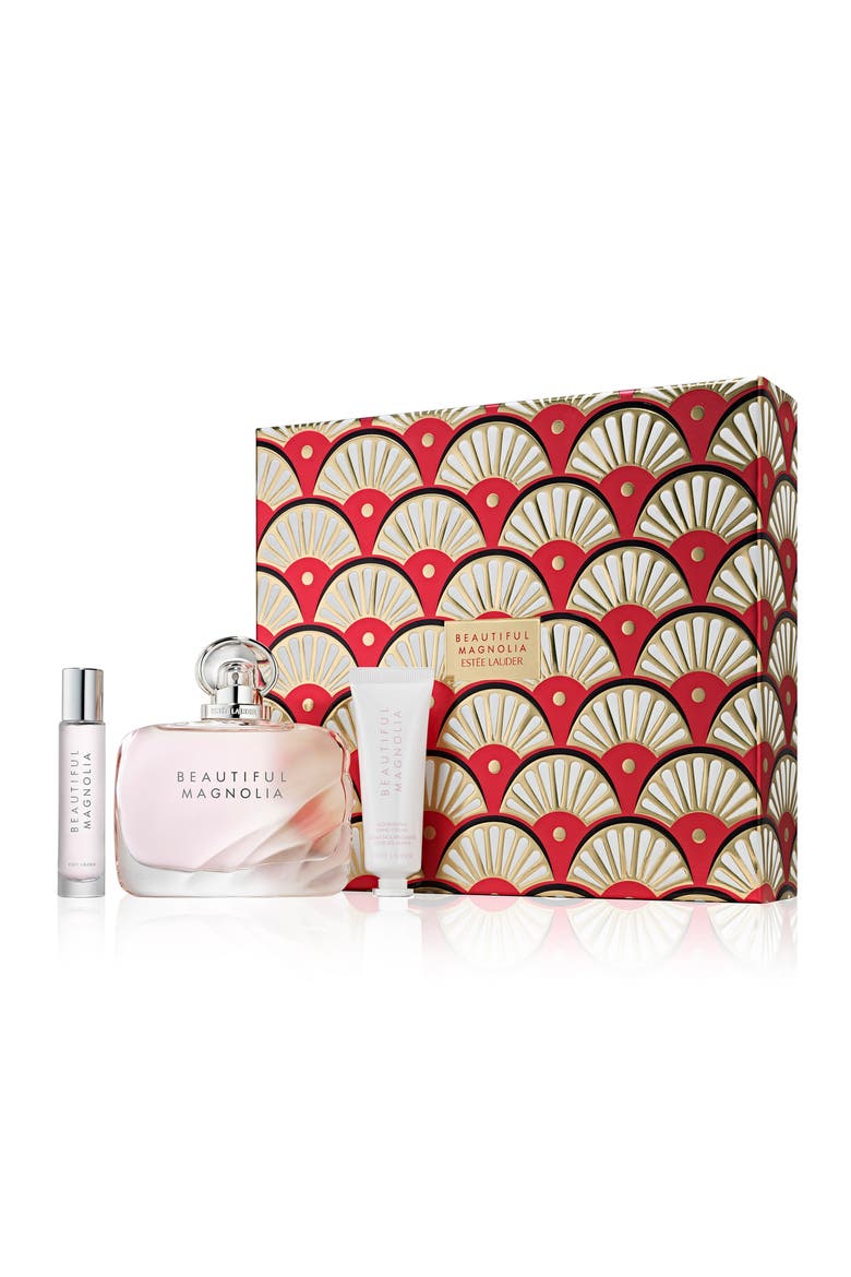 Beautiful Magnolia Deluxe Perfume + Hand Cream Trio Holiday Gift Set $204 Value, Main, color, NO COLOR