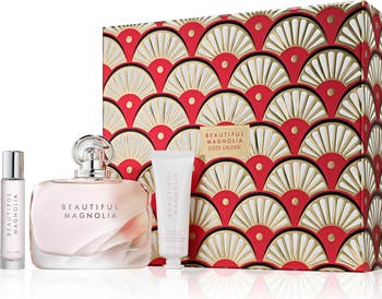 Estée Lauder Beautiful Magnolia Deluxe Perfume + Hand Cream Trio