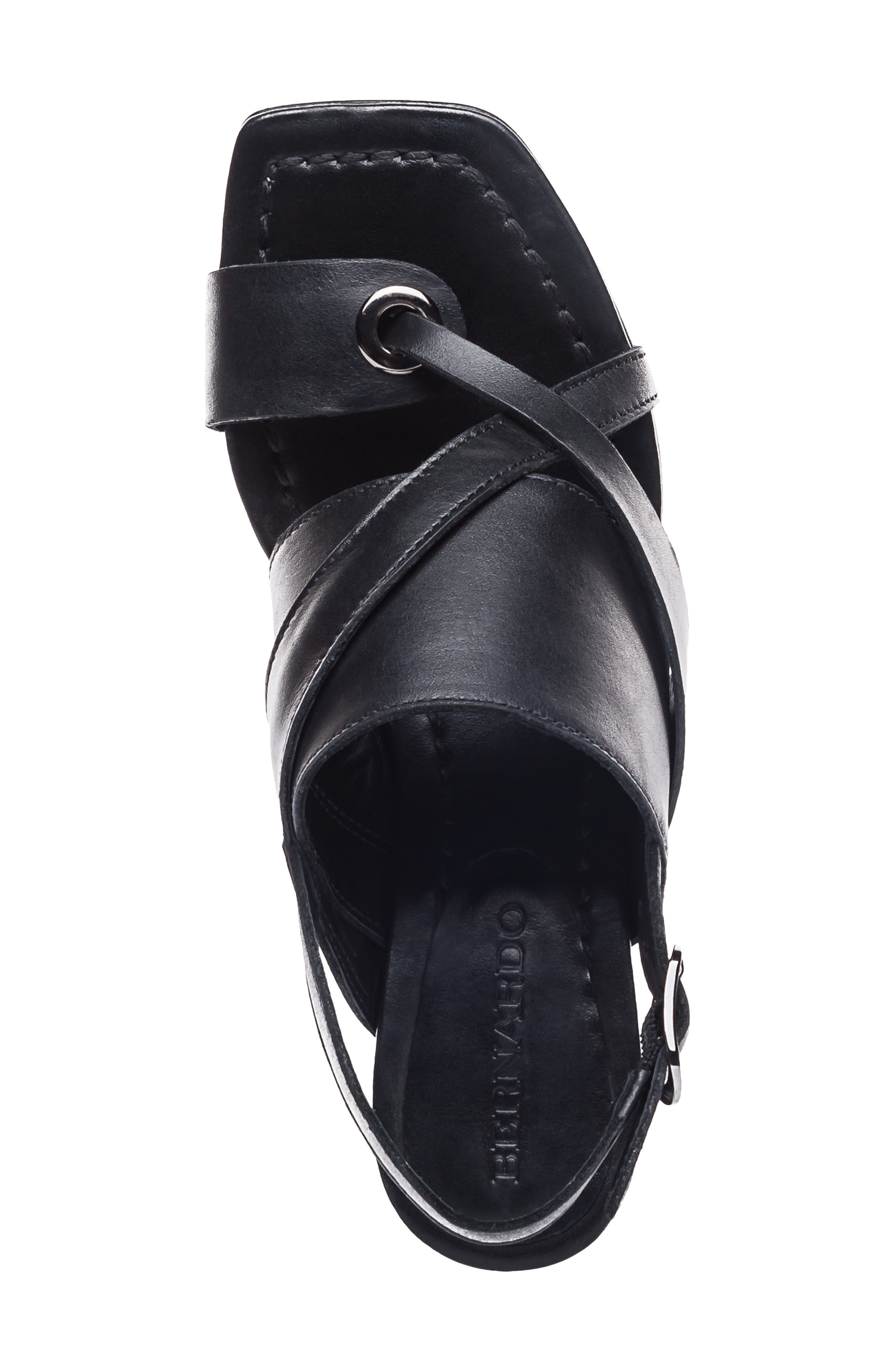 Haider Slingback Sandal, Alternate, color, BLACK LEATHER