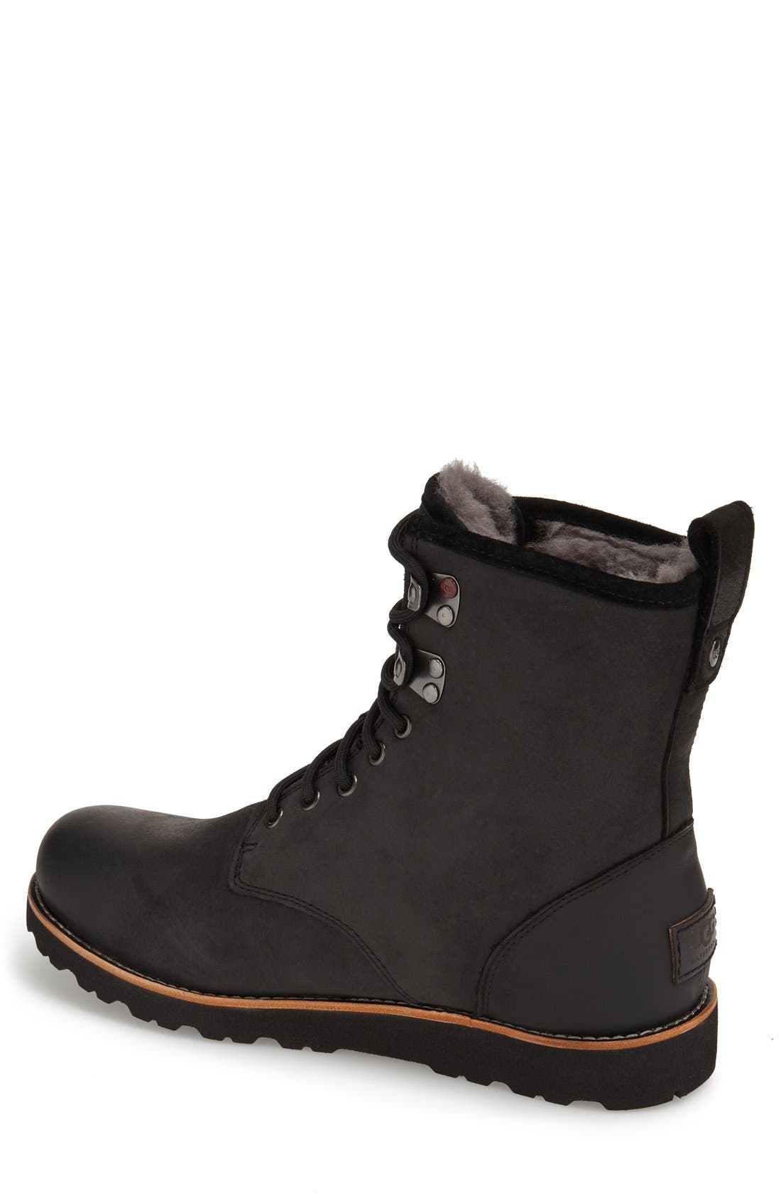 UGG<sup>®</sup> Hannen Plain Toe Waterproof Boot with Genuine Shearling, Alternate, color, 