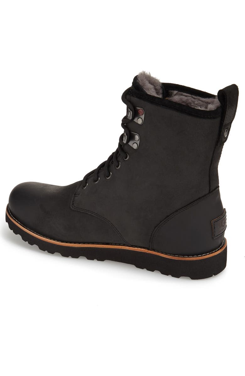 UGG<sup>®</sup> Hannen Plain Toe Waterproof Boot with Genuine Shearling, Alternate, color,
