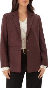Karen Kane Faux Suede Blazer
